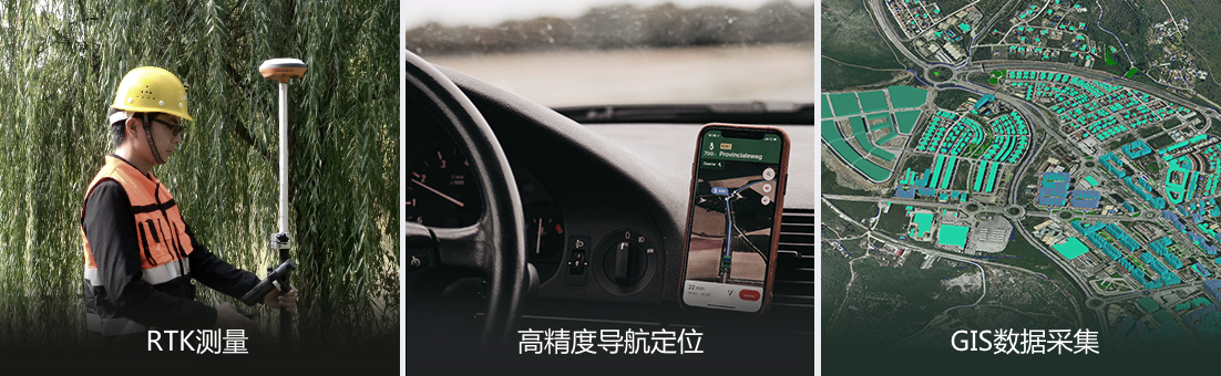適用于RTK測(cè)量、高精度導(dǎo)航定位、GIS數(shù)據(jù)采集